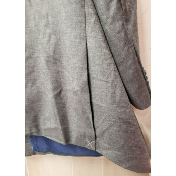 Joe Joseph Abboud Executive Suit Jacket Coat, 58R 54L, Gray, Wool, double vent - Picture 8 of 10
